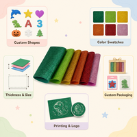Feuilles de mousse EVA pailletées non toxiques, flexibles, pour loisirs créatifs pour enfants, matériau artistique DIY, forme et taille personnalisées, logo pour projets faits main en maternelle