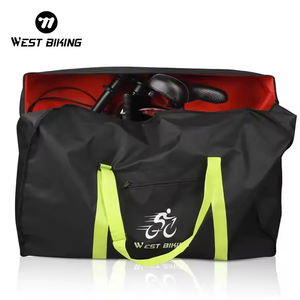 WEST BIKING Sac de <span class=keywords><strong>transport</strong></span> pliable pour vélo portable, imperméable, multifonction, <span class=keywords><strong>housse</strong></span> de rangement anti-poussière pour vélos de route, BMX, voyage - Product Image 1
