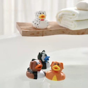 New Product Personalized Baby Bath Shower <strong>Funny</strong> Dog Shaped <strong>Duck</strong> Toy Pvc Plastic Mini <strong>Rubber</strong> <strong>Duck</strong> With Custom Logo - Product Image 6