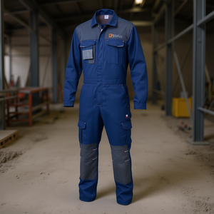 Overol de Trabajo Azul Talla L, Ropa de Seguridad Resistente - Product Image 3