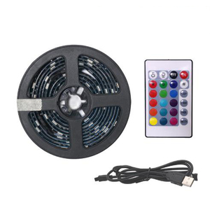 Promosi Penjualan IP65 Tahan Air 1M <span class=keywords><strong>2M</strong></span> 3M 4M 5 Meter RGB 5V USB <span class=keywords><strong>Strip</strong></span> <span class=keywords><strong>LED</strong></span> dengan Remote Control untuk Lampu Latar TV - Product Image 1