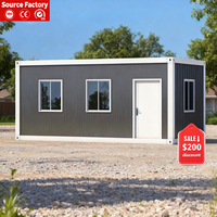 Maison Modulaire Préfabriquée en Acier de 20 pieds à Montage Rapide, Maisonnette Portable Démontable pour Hôtel de Location