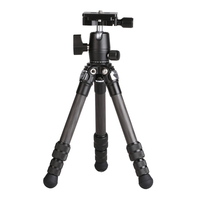 Nouveauté, vente flash, kit de diffusion en direct, trépied léger et portable en fibre de carbone pour appareil photo avec clip pour téléphone