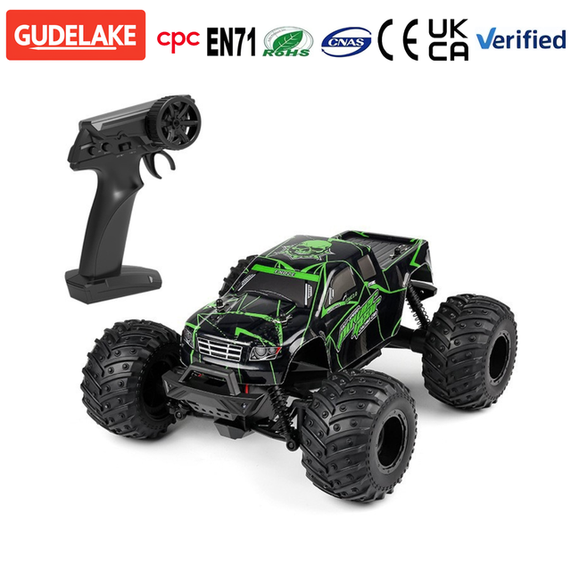 Cross-border RC Beginner High-speed Electric Indoor Remote Control Off-road Big Foot Climbing Racing Model Car 1:14 Kid Charger