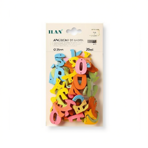 ILAN Lettere in Legno 25mm 26 Pezzi Accessorio per Artigianato - Product Image 1