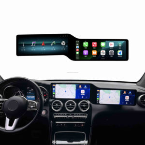 วิทยุติดรถยนต์ระบบ Android 13 หน้าจอคู่ ขนาด 12.3 นิ้ว พร้อม GPS และ CarPlay สำหรับรถยนต์ Mercedes Benz C GLC Class W205 ปี 2015-2022 ระบบ NTG 5.0 5.5 6.0 - Product Image 1