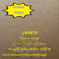 LH067 #   Tissu tissé en brocart d'acétate 200g, 41 couleurs, résistant à l'abrasion, poids lourd, pour vestes, chemises, robes et pantalons pour femmes