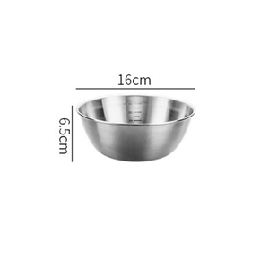 304 thép không gỉ Salad trứng lưu vực nướng trộn bát đa chức năng lớn bột trộn bát cho Cookie - Product Image 6