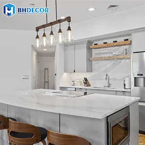 Custom Kitchen Cabinet Hardwood Plywood Mdf High Gloss Hdf Acrylic Solid Wood New Technology Paint Modern Kitchen Cabinets