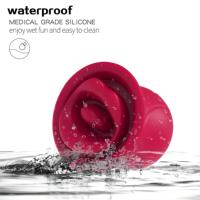 LOVE V021 Flüssigsilikon IPX6 Wasserdichter Saugvibrator 10/3 Frequenzen Zungenleck-Simulation mit Saugfunktion für Frauen USB Magnetisch
