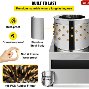 Meilleur Prix Nouvelle Machine Industrielle Commerciale à Plumer les Poulets avec Boîte de Vitesses à Roulements 380V/220V Garantie 1 An - Product Image 5