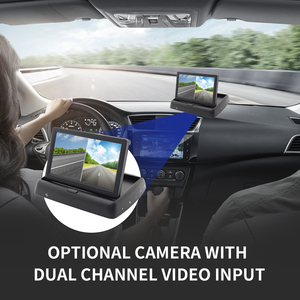 <span class=keywords><strong>5</strong></span> Zoll LCD-Monitor Auto Lastkraftwagen Fahrzeug kleiner Mini-Digitalbildschirm Klapp-Down faltbares Kamposystem - Product Image 3