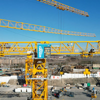 12 tonnes machines de construction à dessus plat 48m tour de grue de levage avec engrenage et composants de noyau de moteur prix concurrentiel