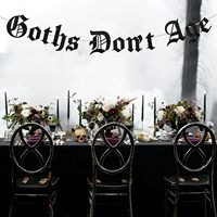 Dekorasi Pesta Ulang Tahun Gotik Spanduk Orang Gotik Tidak Bertambah Tua Perlengkapan Dekorasi Pesta Ulang Tahun Emo Gaya Inggris Kuno