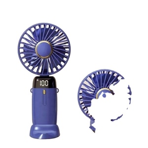 2024 New Arrivals <b>Usb</b> Foldable Rechargeable Handheld <b>Mini</b> Portable <b>Fan</b> With Phone Holder - Product Image 1