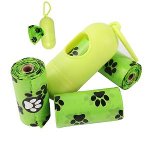 High Quality Wholesale PLA PBAT Biodegradable Thickened Flat Bottom Dog Garbage Bags Environment Friendly Pet Waste Bag - Product Image 3