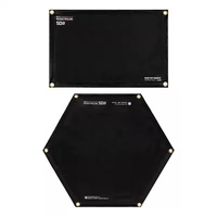Tapis isolant tactique ShineTrip noir anti-vent pour barbecue extérieur et camping, feuille de protection ignifuge en caoutchouc résistante aux flammes
