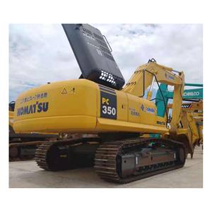 Excavadora usada Komatsu PC350 Original maquinaria hidráulica sobre orugas de segunda mano buen estado PC300 PC360 PC400 PC450 para la venta - Product Image 3
