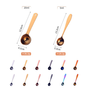 Hài Hòa 304 Thép Không Gỉ Đo Thìa 5Ml Matcha Bột Trà Công Cụ Cho Cà Phê Albumen Bột Màu Đen Màu Muỗng - Product Image 5