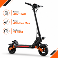 2026 ABD Stok 9 İnç Kışlık Ulaşım 500W Fırçasız Katlanabilir E-Scooterlar 48V 13Ah Pil 25km/s Güçlü Yetişkin Hızlı Elektrikli