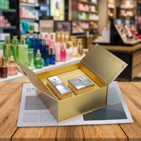 Emballage de luxe pour flacons de parfum et boîtes de parfum en gros, boîtes cadeaux rigides noires personnalisées de luxe, 15 ans d'expérience