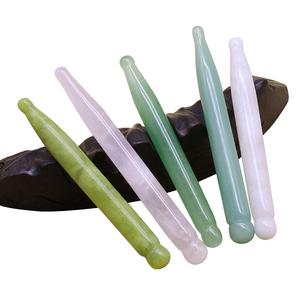 Venta caliente palo de masaje de ojos Jade Natural <span class=keywords><strong>Guasha</strong></span> herramientas de masaje de raspado acupuntura palo de masaje músculos relajantes - Product Image 5