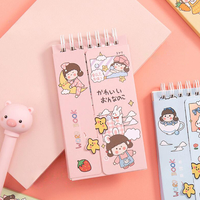 BECOL Nouveauté Carnet de mots portable mignon et mini, carnet de poche épaissi, carnet à spirales coloré pour étudiants