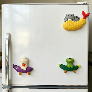 Ensemble d'aimants <span class=keywords><strong>de</strong></span> réfrigérateur mignons en forme <span class=keywords><strong>de</strong></span> <span class=keywords><strong>chat</strong></span> <span class=keywords><strong>et</strong></span> <span class=keywords><strong>de</strong></span> légumes, mini autocollants en résine pour réfrigérateur, cadeaux <span class=keywords><strong>de</strong></span> décoration Kawaii pour la maison <span class=keywords><strong>et</strong></span> la cuisine - Product Image 2