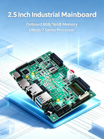 Carte mère industrielle UT1002A de 2,5 pouces, Intel Ultra5/7 125H 155H, mémoire LPDDR5 8 Go/16 Go, LVDS/EDP HD2.1, 2*COM RS232/485/422