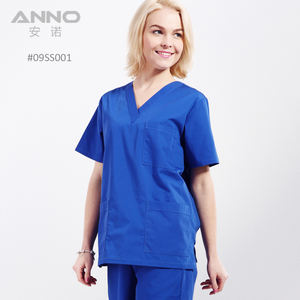 ANNO di alta qualità Unisex scrub Top uniformi colorate ospedale infermiere camicie <span class=keywords><strong>per</strong></span> uomo femminile <span class=keywords><strong>per</strong></span> cliniche mediche saloni di bellezza - Product Image 6