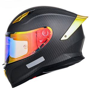 Casco de Motocicleta de Fibra de Carbono con Certificación DOT, Nuevo Casco Integral para Motociclismo de Carreras con Visión de Gran Angular - Product Image 5