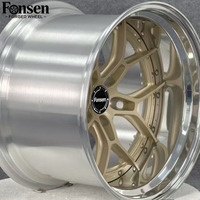 Jantes 2 pièces en aluminium T6061-T6 poli argenté à rebord profond 18 19 20 21 22 pouces 5x112 5x120 5x114.3 pour Nissan GTR R35 BMW Porsche