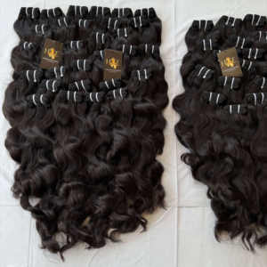 Extensiones de cabello humano rizado brasileño alineado con cutícula de templo indio Paquetes de cabello camboyano virgen Cabello de cutícula de alta calidad - Product Image 2