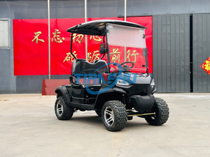 Utilitaire personnalisé de luxe <span class=keywords><strong>chasse</strong></span> hors route 72V Lithium 4 roues voiturette de Golf 4 places rue légale avec pare-brise - Product Image 4