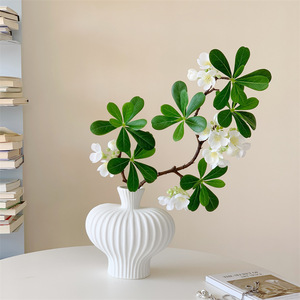 Flor Artificial de Pittosporum Tobira de Qingyu Chronicle, Rama Individual de Seda Suave, Decoración para Interiores y Bodas - Product Image 3