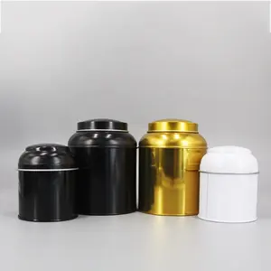 Latas de té de lujo Fábrica de China Lata de té de metal personalizada vacía