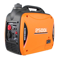 Générateur Inverter Portable 2500W 2kVA 2.5kW Essence 4 Temps 50/60Hz Démarrage par Lanceur Mini Double Carburant Optionnel 150CC Autonomie 5.7h