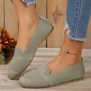 Zapatos informales transpirables <span class=keywords><strong>sin</strong></span> <span class=keywords><strong>cordones</strong></span> nuevos de Primavera al por mayor, cómodos zapatos informales para caminar al aire libre para <span class=keywords><strong>mujer</strong></span> - Product Image 6
