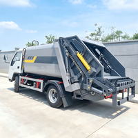Camion à ordures compacteuse Foton Mini 3-5CBM 4x2 LHD/RHD, petit camion de collecte des déchets, fabricant Chine
