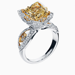 Anello da Donna in Lega Bicolore con Micro Incastonature di Pietre Brillanti, Elegante Stile da Ufficio, per Fidanzamento e Uso Quotidiano, Gioiello da Dito Versatile - Product Image 1