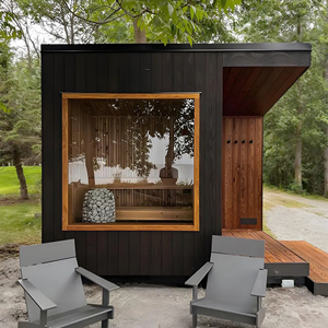 Sauna Moderna Boyce in Cedro Rosso Occidentale, 9KW, Infrarossi Lontani, Vapore Secco, Capacità per Una Persona, Repellente Naturale per Insetti, Aroma Ricco - Product Image 2