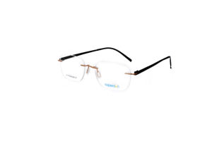 Superovoチタンリムレス透明グレー読書メガネクリア軽量光学眼鏡おしゃれなライトブループリントデザイン - Product Image 6