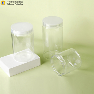 Bocaux d'Emballage Transparents <span class=keywords><strong>en</strong></span> Plastique pour Aliments et Cosmétiques, Flacons <span class=keywords><strong>en</strong></span> Plastique <span class=keywords><strong>de</strong></span> 50 ml à 500 ml pour Bonbons et Crème Capillaire, Vente <span class=keywords><strong>en</strong></span> Gros - Product Image 4