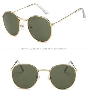 Lunettes de soleil rondes personnalisées <span class=keywords><strong>2020</strong></span> Hommes Femmes Mode Lunettes de soleil pas chères - Product Image 3
