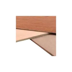 Natural Wood Birch Veneered Furniture Plywood Panels Red Oak Veneer Laminate Mdf