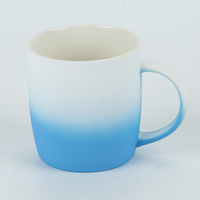 Nouvelle tasse enduite de caoutchouc de toucher doux de souvenir de diverses couleurs de porcelaine d'os
