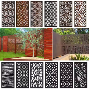 Paneles Decorativos de Acero Corten para Exteriores, Cortados con Láser, Valla de Seguridad para Jardín, Adorno de Pared, Pantalla Metálica Personalizable - Product Image 2