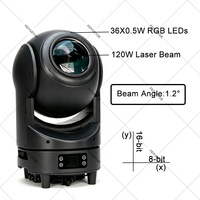 FEIYUEYUE - Luz Láser Móvil para Exteriores IP65 de 120 W, DMX512, Resistente al Agua, para Discotecas, Bares, Eventos y Espectáculos
