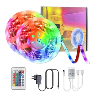 2835 LED Smart Strip Lights Barre lumineuse RVB à changement de couleur avec télécommande 12V 24 touches