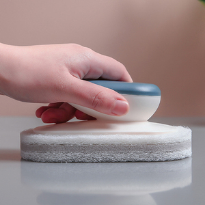 Esponja de Limpieza de Poliéster con Mango, Cepillo de Limpieza Multiusos Duradero para Fregar Ollas, Lavar Platos y Limpiar Azulejos - Product Image 3